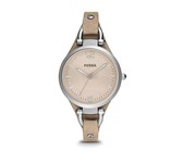 Fossil Ladies Georgia Sand Leather Strap Watch - ES2830