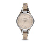 Fossil Ladies Riley Gold Stainless Steel Strap Watch - ES3203