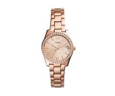 Fossil Ladies Riley Gold Stainless Steel Strap Watch - ES3203