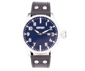 Gents Soviet Brown Leather Blue Dial - SSH005-01