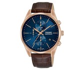Citizen Gents Japanese Quartz Movement Blue PU Strap Watch