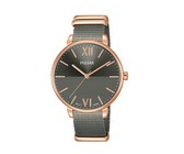 Fossil Ladies Riley Gold Stainless Steel Strap Watch - ES3203
