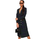 I Saw it First - Ladies Grey Long Sleeve Midi Sweater Dress