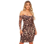 I Saw it First - Ladies Black Open Back Crochet Bodycon Dress