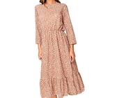 Quiz Ladies Curve Animal Print Wrap Dress