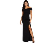 Quiz Ladies Petite Embroidered Dip Hem Dress - Grey