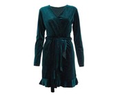 Quiz Ladies Contrast Skater Dress - Navy