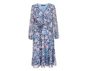 Quiz Ladies Blue Floral Wrap Midi Dress