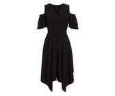 I Saw it First - Ladies Black Open Back Crochet Bodycon Dress