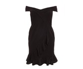 I Saw it First - Ladies Black Open Back Crochet Bodycon Dress