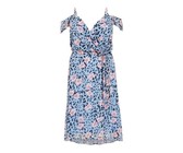 Quiz Ladies Navy Mesh Halterneck Maxi Dress