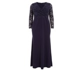 Quiz Ladies Petite Embroidered Dip Hem Dress - Grey