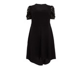 I Saw it First - Ladies Black Open Back Crochet Bodycon Dress
