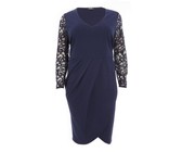 Quiz Ladies Curve Animal Print Wrap Dress