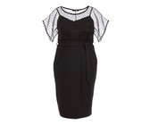 I Saw it First - Ladies Black Open Back Crochet Bodycon Dress