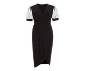 I Saw it First - Ladies Black Open Back Crochet Bodycon Dress