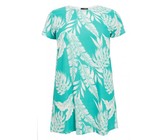 Quiz Ladies Tropical Print Skater Dress - Multi