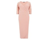 Quiz Ladies Embellished Shoulder Maxi Dress - Blush Pink