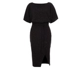I Saw it First - Ladies Black Polka Dot Angel Sleeve Maxi Dress
