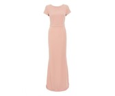 Quiz Ladies Wrap Embellished Maxi Dress - Blush Pink