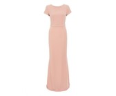 Quiz Ladies Embellished Shoulder Maxi Dress - Blush Pink