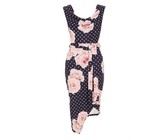 Quiz Ladies Mauve Floral Print Midi Dress - Mauve
