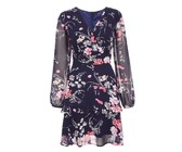 Quiz Ladies Mauve Floral Print Midi Dress - Mauve