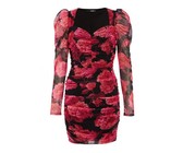 I Saw it First - Ladies Black Open Back Crochet Bodycon Dress