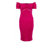 I Saw it First - Ladies Black Lace Frill Detail Skater Dress