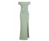 Quiz Ladies Navy Mesh Halterneck Maxi Dress