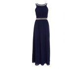 Quiz Ladies Petite Embroidered Dip Hem Dress - Grey
