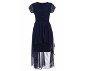 Quiz Ladies Contrast Skater Dress - Navy