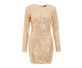 I Saw it First - Ladies Blue Double Layer Slinky Bardot Ruched Cut Dress