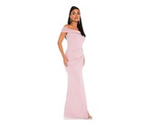 Quiz Ladies Embellished Shoulder Maxi Dress - Blush Pink