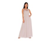 Quiz Ladies Sequin Cross Back Maxi Dress - Blush Pink
