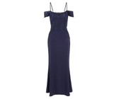 Quiz Ladies Green Bardot Ruched Split Maxi Dress - Green