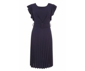 Quiz Ladies Navy Mesh Halterneck Maxi Dress