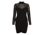 I Saw it First - Ladies Red High Neck Batwing Mini Dress