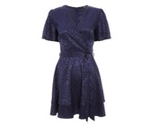 I Saw it First - Ladies Red High Neck Batwing Mini Dress