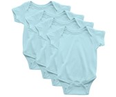 PepperST Blue Short Sleeve Baby Grow - 6-12 Months (5 Pack)