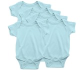 PepperST Blue Short Sleeve Baby Grow - 6-12 Months (5 Pack)