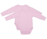 PepperST Pink Long Sleeve Baby Grow - 3-6 Months (3 Pack)