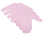 PepperST Pink Short Sleeve Baby Grow - 3-6 Months (5 Pack)