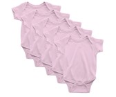 PepperST Pink Short Sleeve Baby Grow - 3-6 Months (5 Pack)