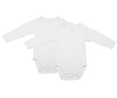 PepperST White Short Sleeve Baby Grow - 3-6 Months (2 Pack)