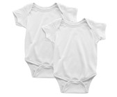 PepperST White Short Sleeve Baby Grow - 3-6 Months (2 Pack)