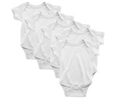 PepperST White Short Sleeve Baby Grow - 3-6 Months (5 Pack)