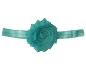 Detailed Rose Headband - Aqua