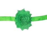 Detailed Rose Headband - Aqua