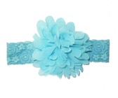 Chiffon Headband Detailed Lace - Lime